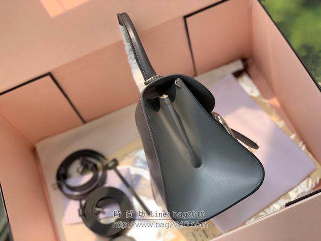 DELVAUX女包 Brillant手袋 德爾沃女手提包 Dv0020原版拼色灰 比利時Delvaux單肩包  fcs1297